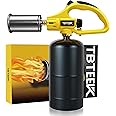 TBTEEK Powerful Propane Torch Head, Sous Vide Grill Cooking Torch With Adjustable Flame, Safety Lock Charcoal Torch Lighter for BBQ, Searing Steak, Creme Brulee, Campfire (Tank Not Included)