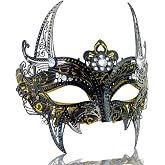 ARK Survivor Women's Sparkling Rhinestone Masquerade Mask She-Devil Mask Fancy Party Masquerade Ball New Years Mardi Gras
