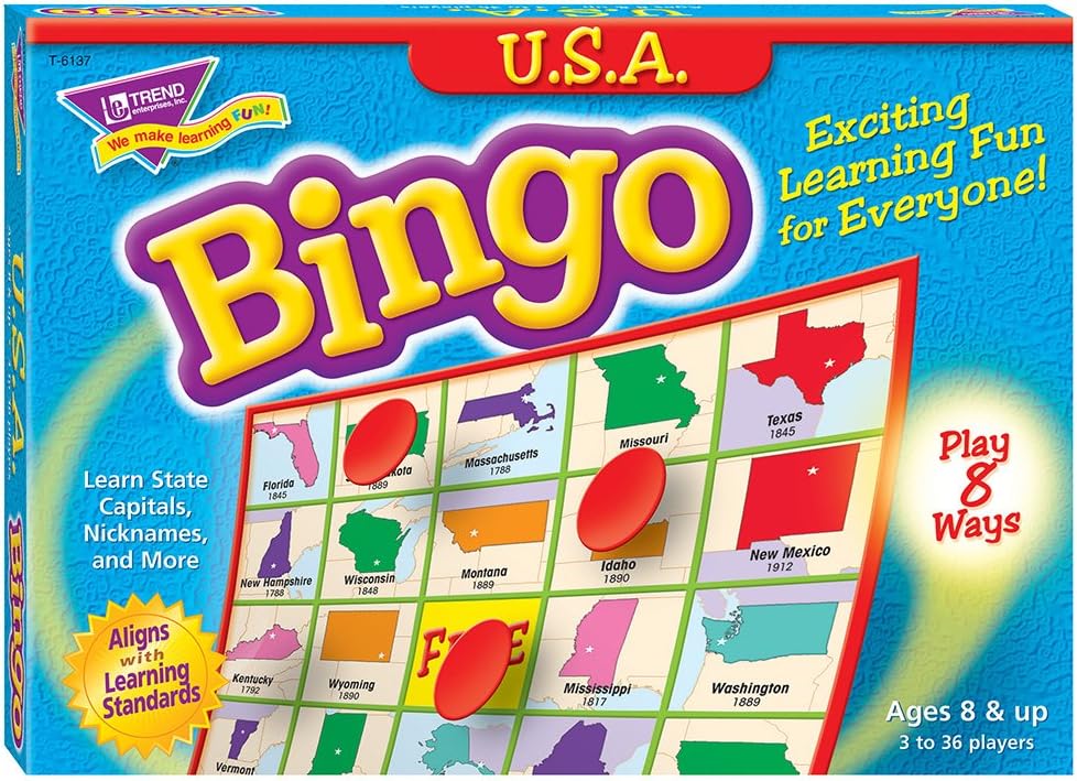 Trend EnterprisesU.S.A. Bingo Game