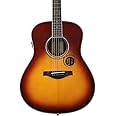 Yamaha L-Series Transacoustic Guitar with Hard Gig Bag- Dreadnought, Brown Sunburst