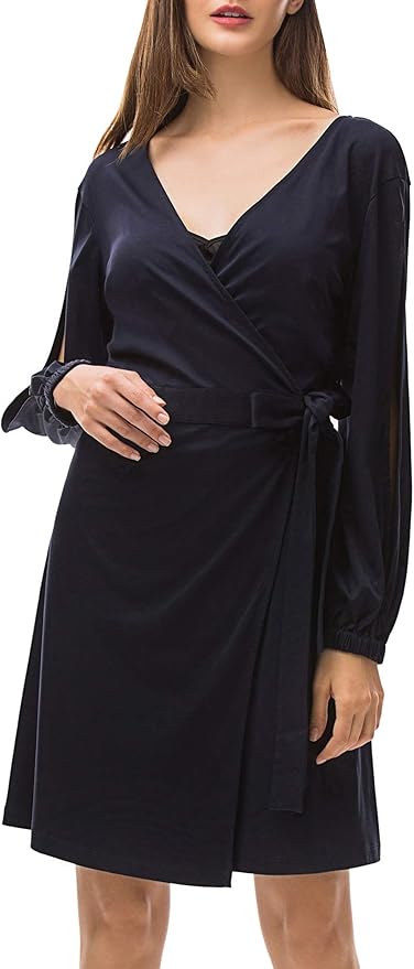 cotton wrap dresses summer