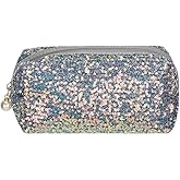 HomeSoGood Glitter Sequin Cosmetic Bag Portable Zipper Shine Makeup Zipper Bag Handbag Toiletry Bag Handbag Organizer Bag Travel Accessories