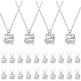Landical 24 Pcs Cheerleader Necklace Cheerleader Gifts Cheer Necklace Bulk Charm Cheerleading Pendant for Women Sport Jewelry Costume Accessories Birthday
