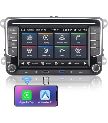 WV GOLFゴルフ7AndroidAuto CarPlayアップグレードキット Amazon.com: for VW Golf 7 MK7 Radio Upgrade 2013-2018,MekedeTech