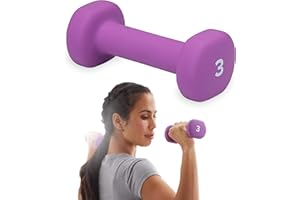 Gaiam Dumbbell Hand Weight (Sold in Singles) - Neoprene Coated Exercise & Fitness Dumbbell for Home Gym Equipment Workouts Strength Training Free Weights for Women, Men