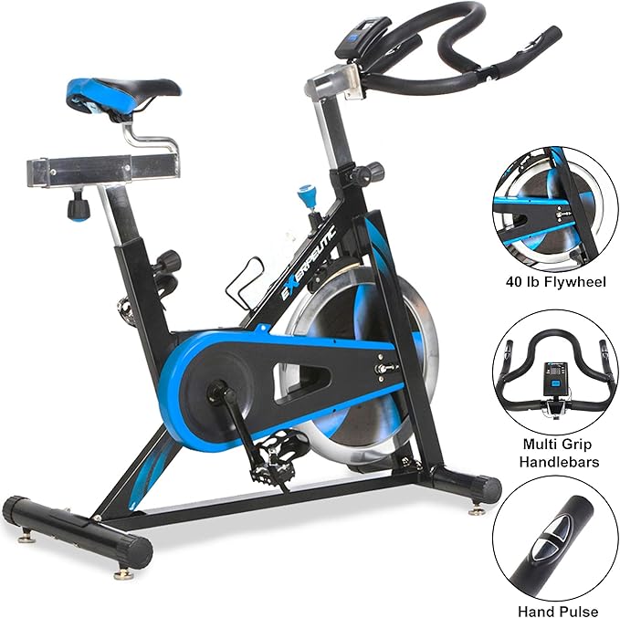 exerpeutic lx7 training cycle with computer monitor and heart pulse sensors