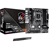 ASRock B650M PG Lightning WiFi 6E AMD Ryzen 9000/8000/7000 Series Socket AM5 B650 DDR5 up to 7200+ (OC) MHz 256 GB SATA3 6.0 Gb/s Micro ATX Motherboard M.2 RGB LED BIOS Flashback