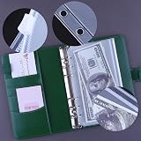 HAUTOCO A6 Budget Binder with Zipper Envelopes Dark Green view 6