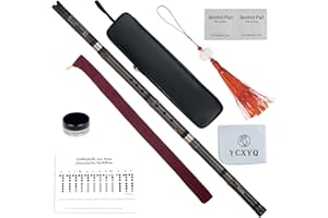 YCXYQ F key - Bamboo Xiao Handmade Professional 8 Holes Zizhu Vertical Xiao Flute Purple Bamboo Xiao Chinese Traditional Musi