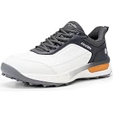FitVille Extra Wide Men's Golf Shoes Waterproof, Professional No-Slip Spikeless Golf Shoes with Arch Support