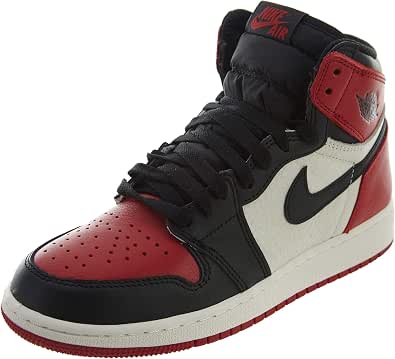 Amazon.com: Air Jordan 1 Retro High OG (Bred Toe) (Kids) : Ropa, Zapatos y  Joyería
