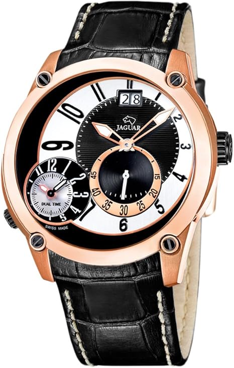 Jaguar 631/2 - Reloj de Caballero de Cuarzo, Correa de Piel Color Negro