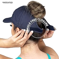 Ponyflo Womens Ponytail Baseball Cap - Curly Hair
