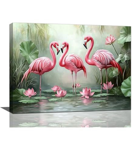 Amazon.com: Trademark Fine Art 1X10135-C2232GG Flamingo Mom with