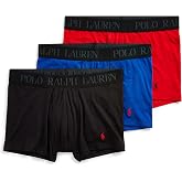 POLO RALPH LAUREN Men's Underwear Boxer Brief Pack, 3-Pack, 4D Flex Cooling Cotton Modal, Moisture Wicking