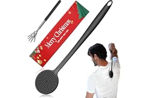 VWMYQ Back Scratcher, 2PackGifts for Men Back Scratcher ， 2025 New Back Scratcher with 2 Silicone Scratch Surface, Deep Back Scratcher for Men/Women, Long Handle Backscratchers for Adults
