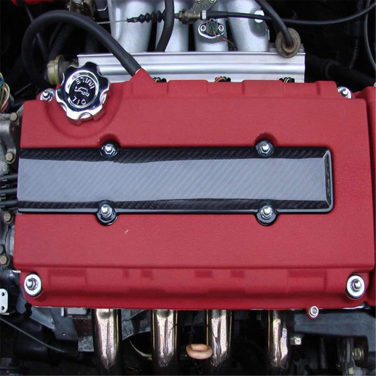 Valve Covers Xotic Tech Carbon Fiber Style Engine Valve Spark Plug Insert Cover B Serie Fit For Honda Civic B16 B18 Vtec Automotive Angadiworldtech Com