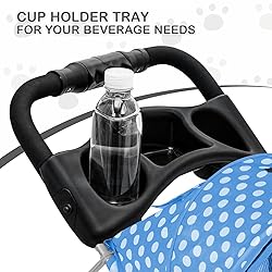 MoNiBloom 3 Wheels Pet Dog Cat Stroller for Small