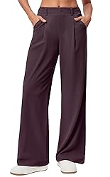 Ewedoos Wide Leg Pants Woman Stretchy Work Dress