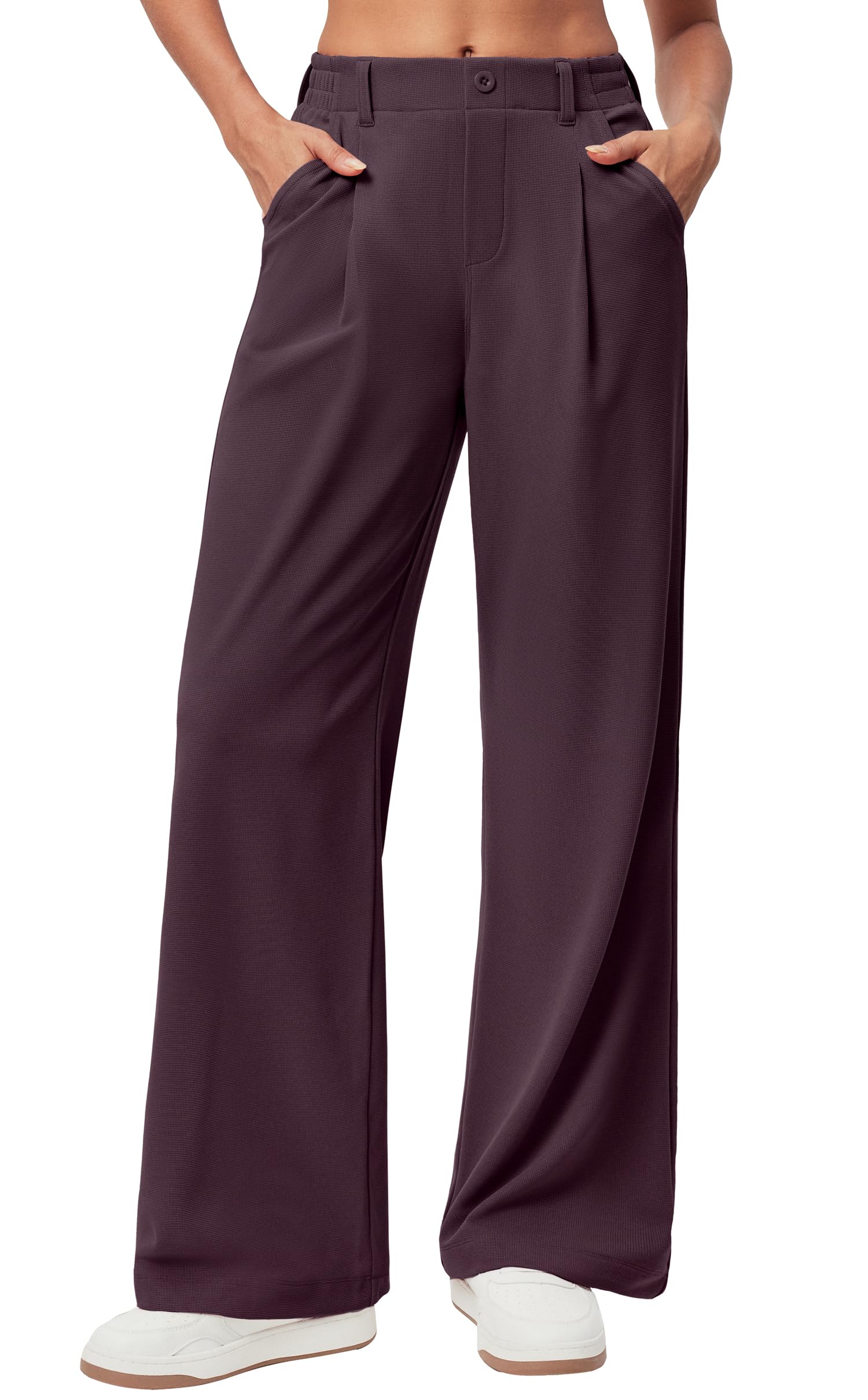 Ewedoos Wide Leg Pants Woman Stretchy Work Dress