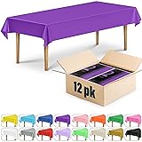 DecorRack 12-Pack Plastic Tablecloths, 54" x