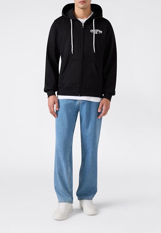Graphic Shop - Hoodie com fecho completo para homens, azul-marinho