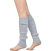 American Trends Leg Warmers for Women Girls 80s Ribbed Leg Warmer for Neon Party Knitted Fall Winter Sports Socks