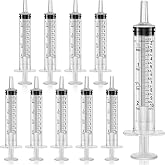 Boao 10 Pack Plastic Syringes Without Needle for Epoxy Resin,10 Ml | Measuring Syringe for Precise Measuring, Epoxy Applicator in Resin Crafts Labs Pet Feeding Oil Glue liquid Dispensing