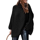 PRETTYGARDEN Women's 2026 Fall Turtleneck Oversized Sweaters Long Sleeve Chunky Knit Pullover Tops Winter Fashion Clothes