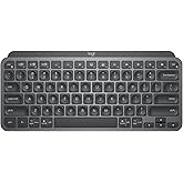 Logitech MX Keys Mini Wireless Illuminated Keyboard, Compact TKL, Bluetooth, Smart Backlit Keys, Multi-Device, USB-C Rechargeable, for Windows/macOS/iPadOS/ChromeOS, Black, Bulk Packaging