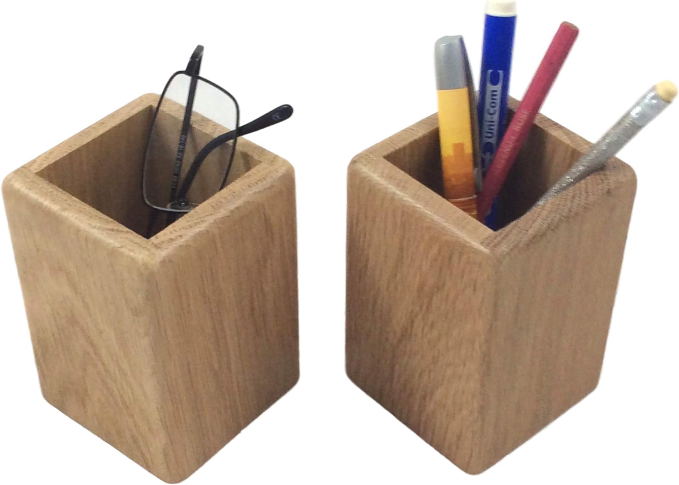 Set of 2 – Oak pen pots