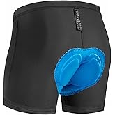 qualidyne Men's Cycling Underwear 4D Padded Bike Shorts MTB Liner Bicycle Undershorts Biking Underpants Breathable