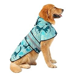HDE Dog Raincoat Jacket Reflective Adjustable