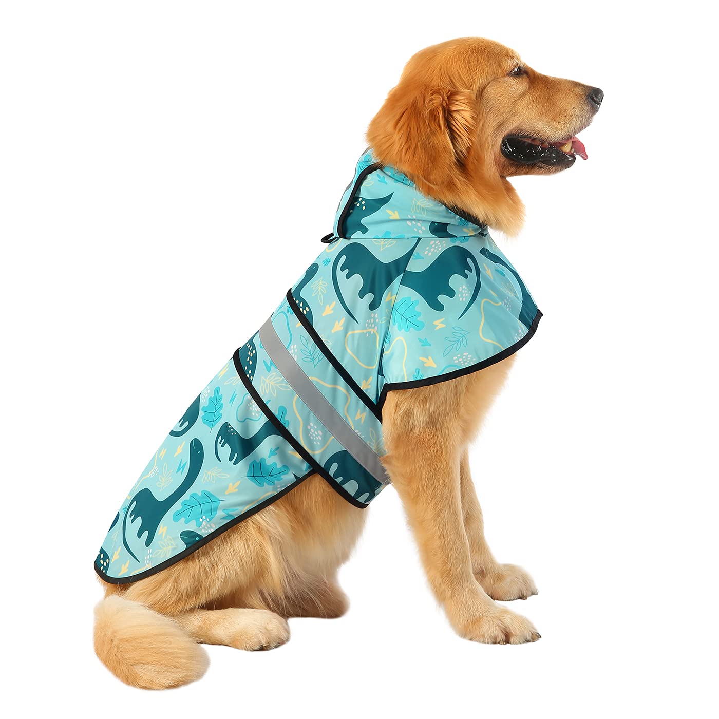 HDE Dog Raincoat Jacket Reflective Adjustable