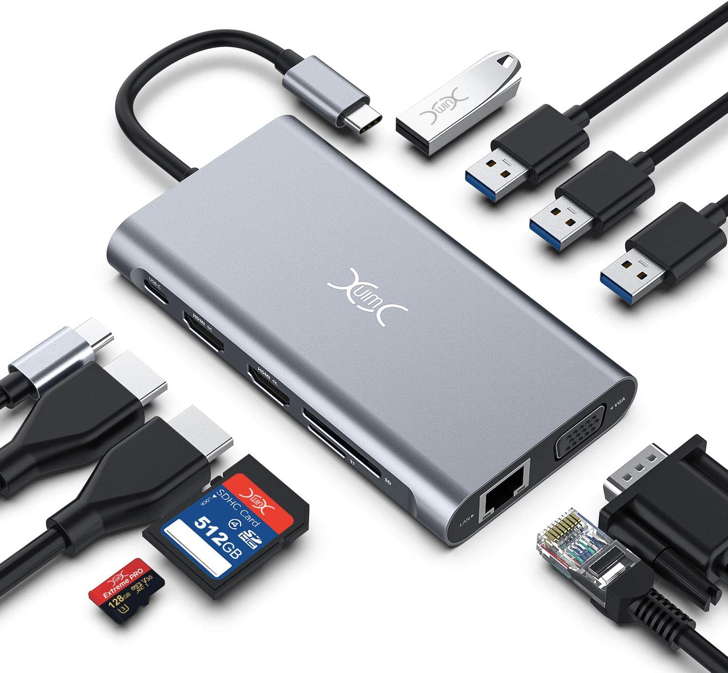 Usb C Hub Multi Usb 3 0 Splitter Type C Hub Adapter Usb C Hub Hdmi Multiple Usb C Dock Usb 3 1 Expander For Macbook Pro Usb Hubs Aliexpress