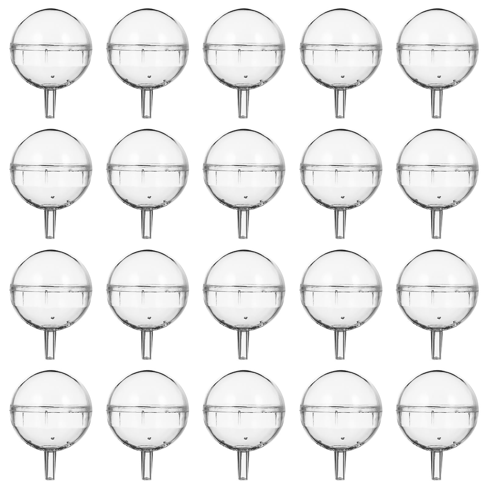 EXCEART 25Pcs Clear Chocolate Box Holder Mini Cupcake Muffin Holders Candy Packaging Case Flower Support Rack Valentines Day Gift for Birthday Wedding Party Supplies