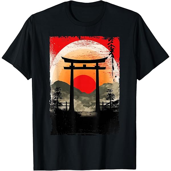 Amazon.com: Japanese sunset landscape art with Japanese