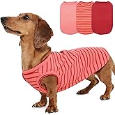 3 Pack Dog Sweater Fleece Vest -Red-L,Warm Classic Pullover | Soft Cozy Sweaters for Dachshunds,Stretchy Lightweight Shirt for Dogs Walking,Park Trips