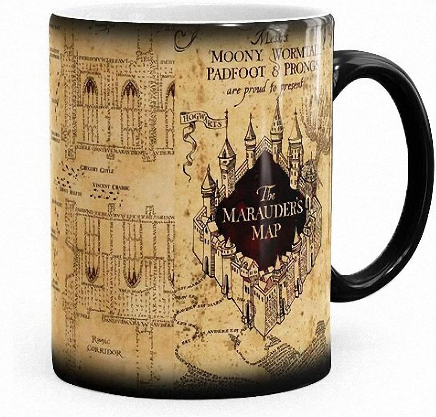Faithful Prints Harry Potter Inspired Marauders Map Colour Changing Mug 11 Ounce