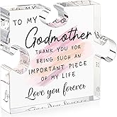 Godmother Gift from Godchild - Mothers Day Gifts for Godmother Proposal Gift Puzzle Piece God Mother Birthday Christmas Promoted to Godmother Gifts