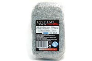 Aluminum Wool (FINE Grade) - 3.5oz Skein/Wad - by Rogue River Tools. Soft clean and polish! Pure Aluminum