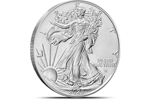 2025 - American Silver Eagle .999 Fine Silver with our Smyrnacoin Certificate of Authenticity Dollar Uncirculated US Mint