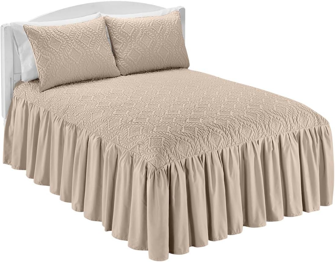 Carol Wright Gifts Solid Ruffled Bedding Separates King
