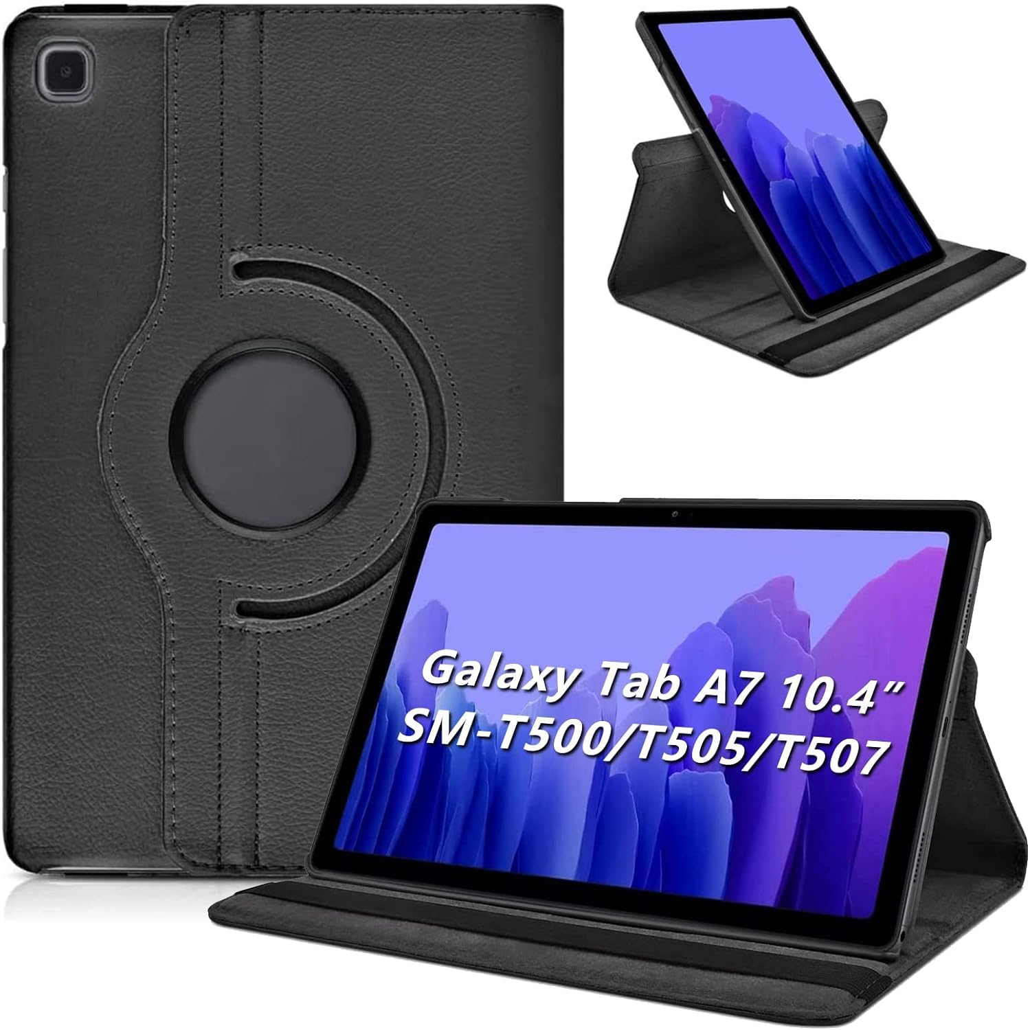 KATUMO for Galaxy Tab A7 Case 10.4" (2020 Release), 360° Rotating PU Leather Flip Cover for Samsung Tablet A7 Case SM-T500/T505/T507