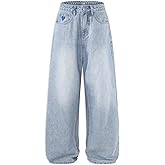 Aelfric Eden Wide Leg Jeans for Women Straight High Waisted Casual Loose Washed Y2K Baggy Boyfriend Jeans Denim Pants