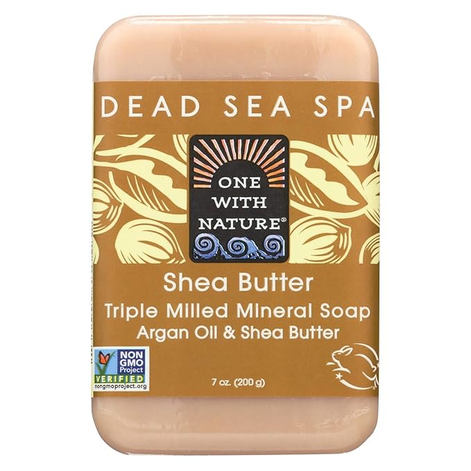 One With Nature Shea Butter Bar Soap 7 Oz Bath Soaps Beauty Amazon Com