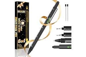 MEIRUBY Gifts for Mens, Gifts from Daughter Son Wife, 6 in 1 Multitool Pen, Cool Gadgets for Men, Christmas Birthday Gift for Men Dad Who Want Nothing