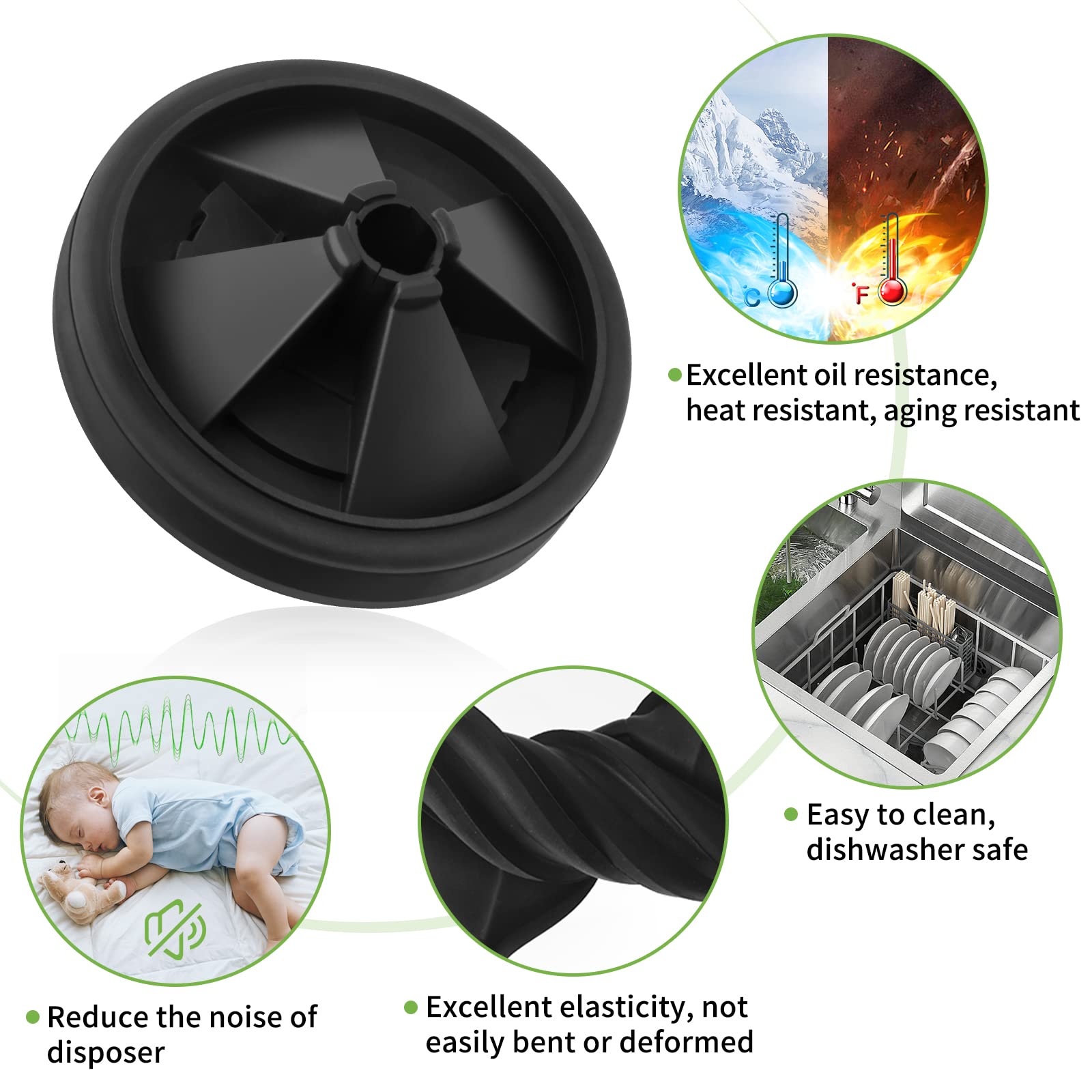 Garbage Disposal Splash Guards 3 1/8