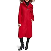 Kenneth Cole Women's Classic Wool Walker W Three Button Stand Collar and Back Belt Detail