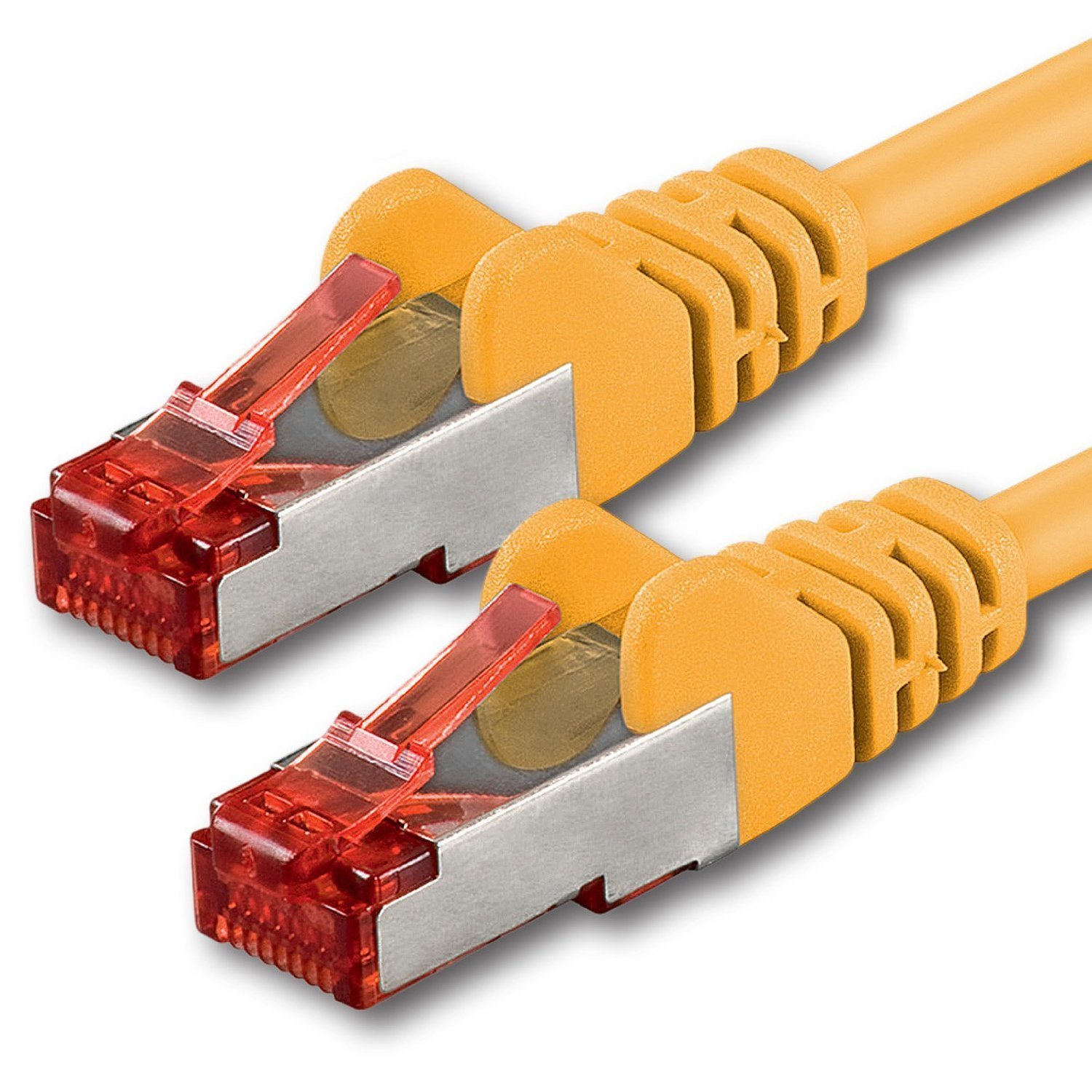 1aTTack.de 1x 2m - Cat 6 network cable patch cable Cat6 RJ45 SFTP - yellow